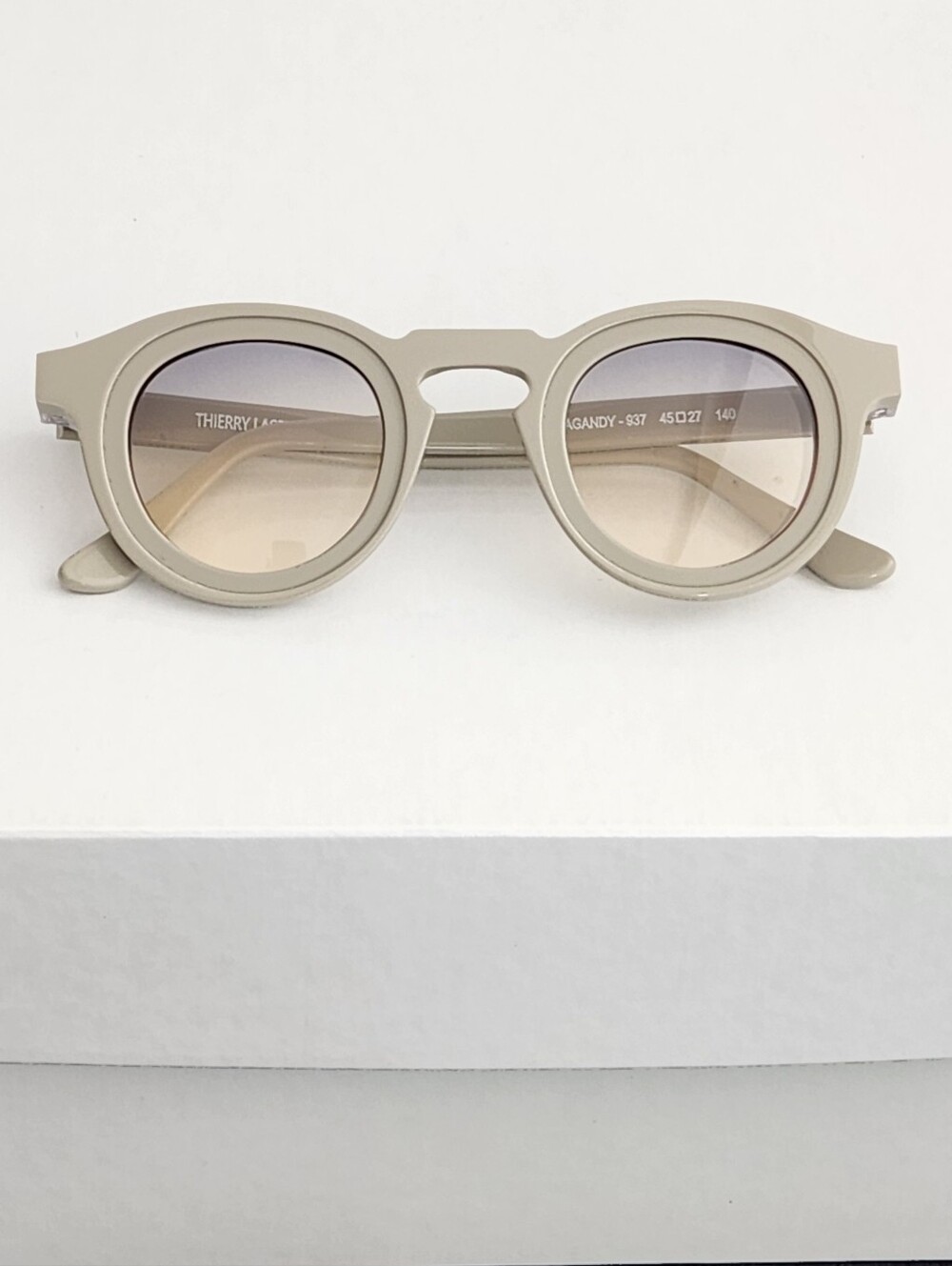 THIERRY LASRY Round Beige Glasses